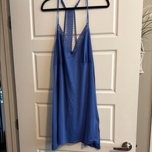 Blue lace  lingerie nightgown
